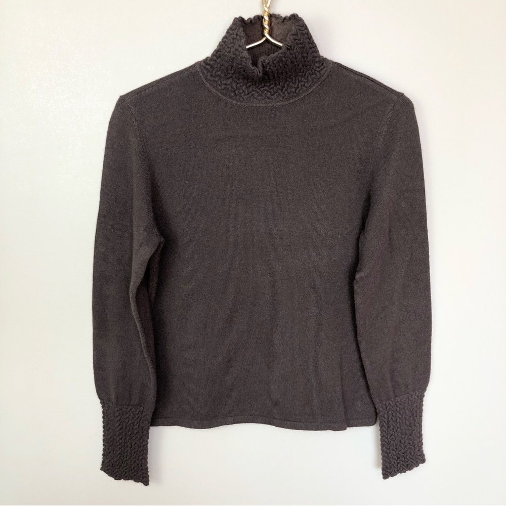 Cashmere Women's Brown Turtleneck Sweater